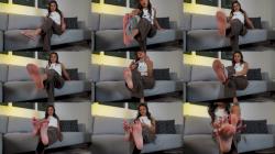 Goddess Enola - Spit Soaked Flip flops JOI - Mistress Enola - Dangling Jerk off instructtions and Spitting [4K 2160P]  