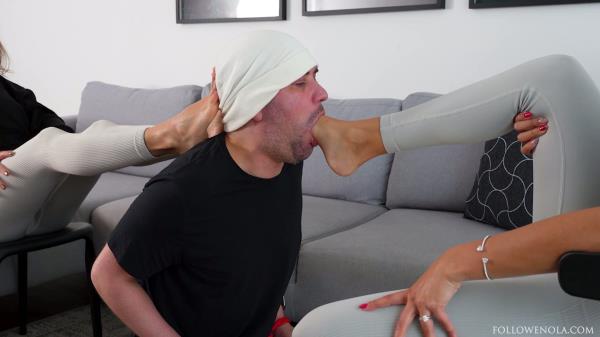 Mistress Enola - Fetish Tag Team Foot Gagging Mistress Enola We Shared His Gag Reflex Like He Was Nothing Extreme Deep Feet [FullHD 1080P]  