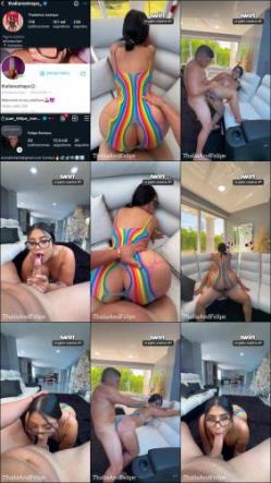 Thalia And Felipe - Hot Latina surprises her boyfriend and leaves him speechless Thalia Restrepo-Felipo Romero [FullHD 1080P]  