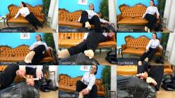 Mistress Ezada Sinn - Foot Smelling Mummification Matriarch Ezada Sinn Sweaty Nylons And Feet For Your Useless Nose [FullHD 1080P]  