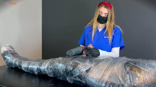 Kittybegood - Mistress KBG - Mummified Patient Gets Milked In Chastity By Nurse Kitty [4K 2160P]  