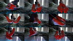 Imilia Audley - Sole Tease In Black Pedi [FullHD 1080P]  