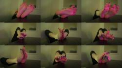 Imilia Audley - 10min Oily Tease With Blue Nails [FullHD 1080P]  