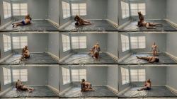 Herculess Domain - Tatiana Vs Hercules Oil Wrestling Part 1 [FullHD 1080P]  