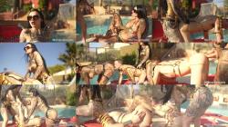 Mistress Damazonia and Demoness Luna - Golden Goddesses Fuck Pool Boy [FullHD 1080P]  