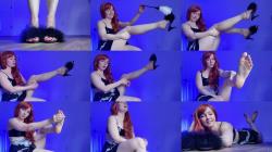 TheTinyFeetTreat - Jerk Off and Cum In The Maid's High Heels [FullHD 1080P]  