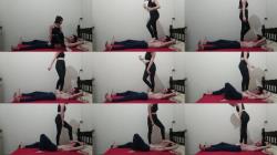 Pain And Pressure - 04 Beatriz - Trampling Tied Slave On Bed 1 [FullHD 1080P]  