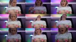 keeks 3005 - Horny Blonde Uses Vibrating Nipple Clamps To Cum [FullHD 1080P]  