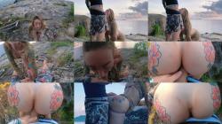 Ema Moscardini - Hot Trans Babe Gets Fucked Hard Outdoors by Man | Public Outdoor Anal [FullHD 1080P]  