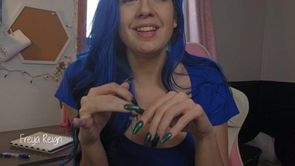 Freya Reign - Secretary Uses Your NailFetish Against U [FullHD 1080P]  