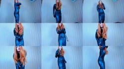 JuliaCrown - Leather dress whipping [HD 720P]  
