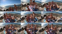 Abbie Storm, Eyla Moore, Rosalinda, Vanessa Klein - 4way Hot Models Nudists Behind The Scenes Outdoors [FullHD 1080P]  - NebraskaCoeds