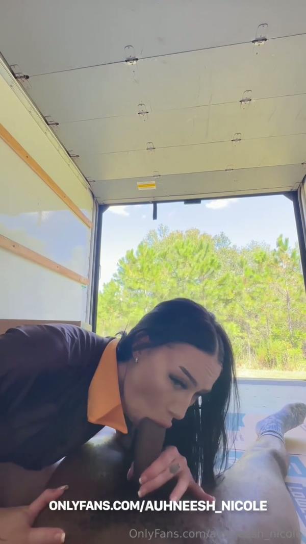 Auhneesh Nicole (auhneesh_nicole, auhneeshnicolevip) - Fuck In UPS Delivery Truck With BBC [FullHD 810P]  - OnlyFans