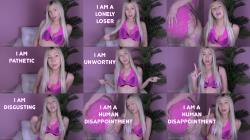 Princess Piper - Extreme Self Degradation Mantras - Humiliation Therapy [FullHD 1080P]  