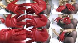 Lady_Victoria_Valente - Intensives Schn?ffeln an Meinen Roten Lederhandschuhen [FullHD 1080P]  - MyDirtyHobby