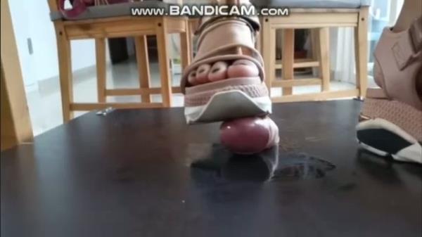 Only Asian Crush - sandals shoejob on cockbox led to cum [SD 360P]