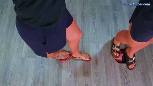 UNDER AMBER - Amber X and Miss Lucy 198. Stomping Your Cock - Balls In Our Dusty Old Birkenstocks [FullHD 1080P]  