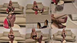 Lena Glamour - Worship My Stinky Heels And Sweaty Nylon Feet [FullHD 1080P]  