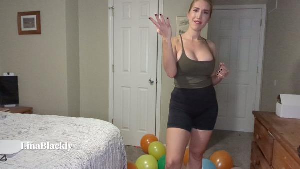 LinaBlackly - Auntie Pops You Balloons on her Tits [FullHD 1080P]  