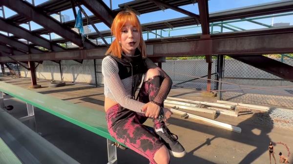 Femdom Puppy Play - Goth Girl Ditria Train The School Jock to Be Her Guard Doggy [FullHD 1080P]  