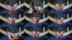 BimanHH - Sperma auf orange Socken [FullHD 1080P]  - MyDirtyHobby