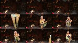 FinDom Goaldigger - Halloween fishnets stockings foot [FullHD 1080P]  