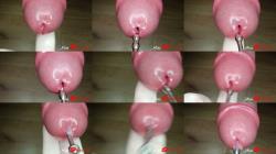 Miss Hot Lips - Close up amateur femdom ruined orgasm with urethral sounding. Frenulum stimulation [FullHD 1080P]  
