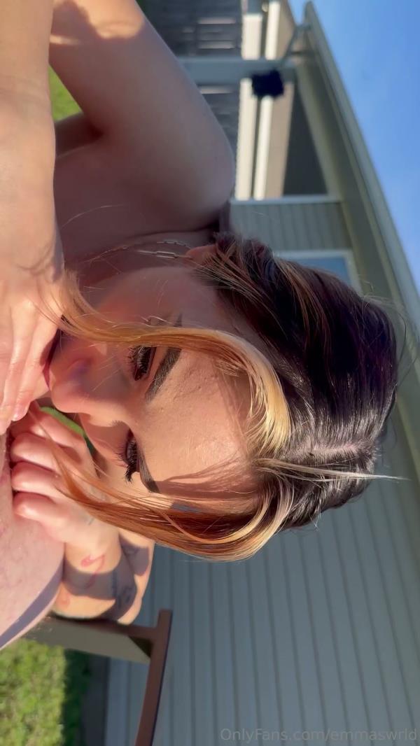 Lu2hot - POV Backyard Blowjob And Handjob [FullHD 1080P]  