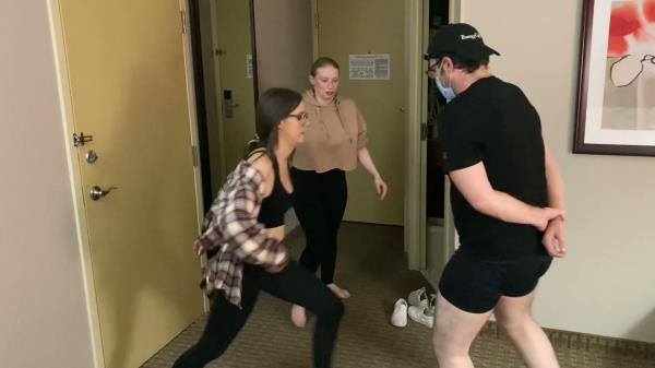 ONLYBALLKICKING - Two Cute Chicks Ballbusting [FullHD 1080P]  