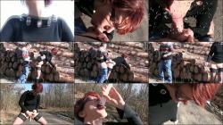 Popp-Sylvie - Sperma Sex und Pissen - Alles am Waldrand [FullHD 1080P]  - MyDirtyHobby