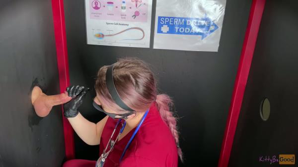 Kittybegood - Mistress KBG - Sperm Donation Gloryhole Nurse Kitty Extracts Cum Samples [4K 2160P]  