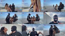 Mistress Erinia, Domme Hades, and Mistress Samantha - The three Mistresses humiliate the slave on the rooftop [FullHD 1080P]  