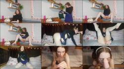 Adria Nite - Flashing In The Library And Cum On Face [FullHD 1080P]  