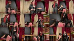 House of Sinn - Caning Punishment Mistress Amanda Leather Clad Discipline for Doi Real Training [FullHD 1080P]  