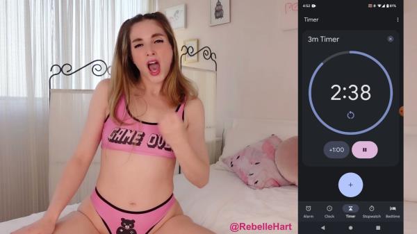 RebelleHart - 3 Minute Cum Challenge [FullHD 1080P]  