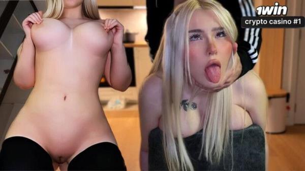 Blondessa - Creampie for stepsister! Lustful blonde moans loudly with pleasure! [FullHD 1080P]  