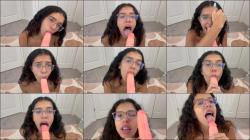 AriaNicoleXXX - Cum On My Glasses POV Blowjob [FullHD 1080P]  